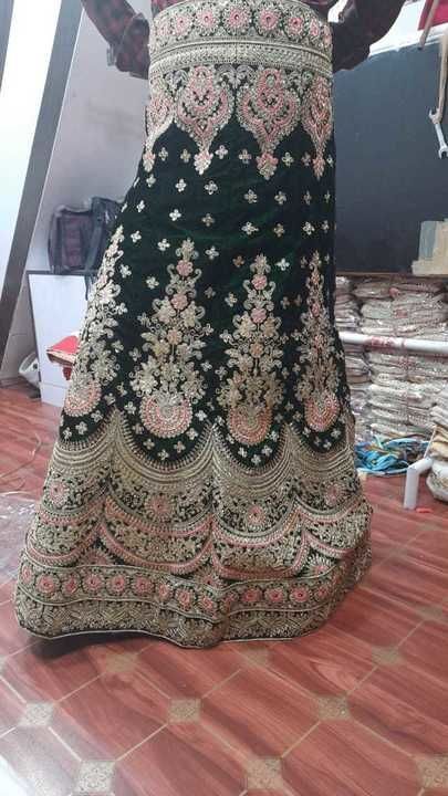 Post image *😍😍WOW TODAY'S NEW BRIDALS COLLECTION😍😍*

*💒FOR THIS WEDDING SEASON💒*

😍😍Lehenga Fabric - Royal Heavy Velvet With Heavy Jari, Stone Work

😍😍Semi Stich Lehanga With Linning Heavy Cane Cane

😍😍Dupatta Fabric - Soft Net With Jari Velvet Border &amp; Jari, Stone Work

😍😍Blouse Fabric - Unstiched Blouse Heavy Velvet With Heavy Jari, Stone Work In Back, Front, Sleeves Same As Like Pic

😍😍SIZE :- WEIST 42-44
                        LENGTH 40-42

*😍😍RATE - 2699+$(2-3KG) ONLY*

😍😍READY TO SHIPP✈️ BOOK FAST.......

😍😍Beware Of Duplicate Products
🔥🔥🔥🔥🔥🔥c