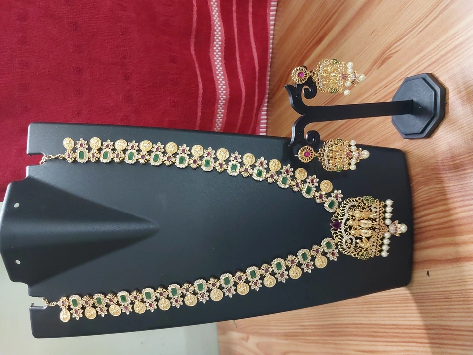 Ramparivar long chain with Ramparivar earrings  uploaded by A & A Designers on 4/2/2023