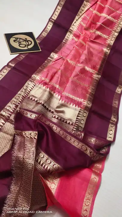 Banarasi daeyble warm silk soft smooth saree  uploaded by Zainab fashion on 4/2/2023