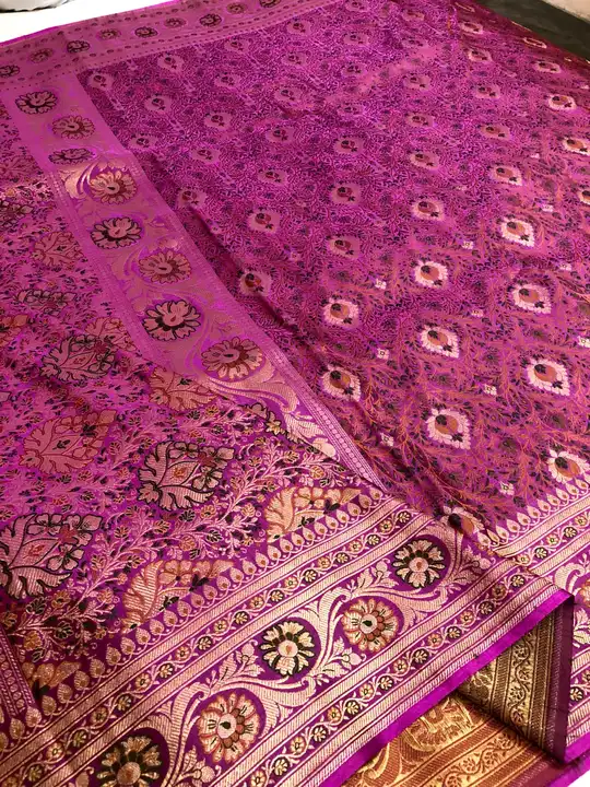 Fancy katan silk saree uploaded by INDIAN SILK EMPORIUM on 4/2/2023