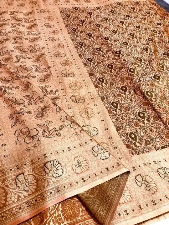 Fancy katan silk saree uploaded by INDIAN SILK EMPORIUM on 4/2/2023