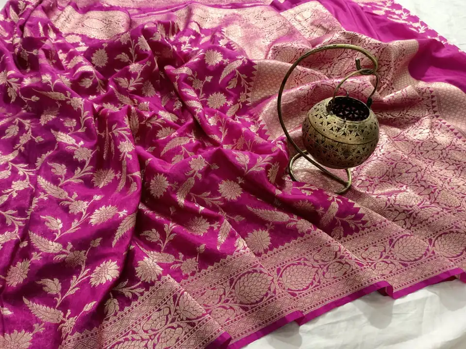 Banarasi handloom semi katan saree uploaded by Zainab fashion on 4/2/2023