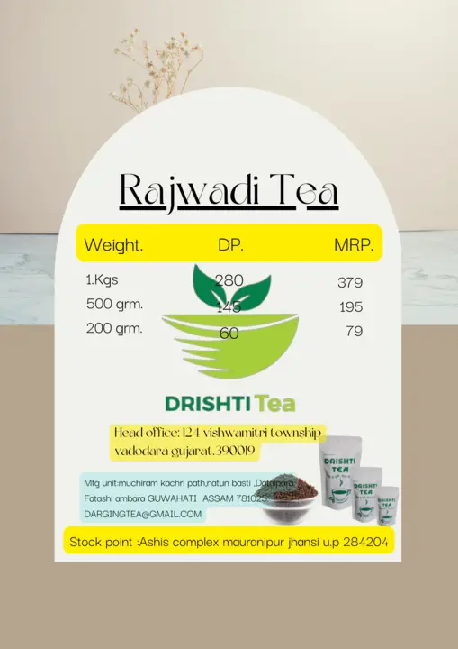 RAJWADI TEA uploaded by PREETAM FOOD PRODUCT  on 4/2/2023