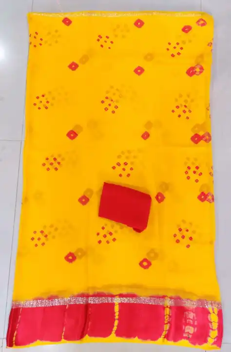 Jaipuri traditional saree   New launching

Pure jorjet  uploaded by Gotapatti manufacturer on 4/2/2023