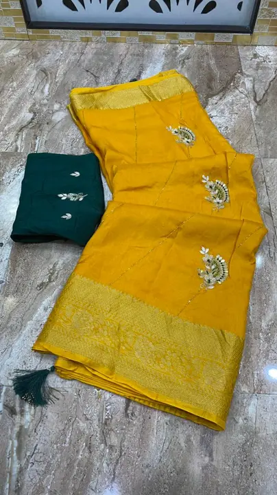 🦋new lounching 🦋

Beautiful party wear saree 

🌿original product 🌿



👌best quality fabric 👌

 uploaded by Gotapatti manufacturer on 4/2/2023