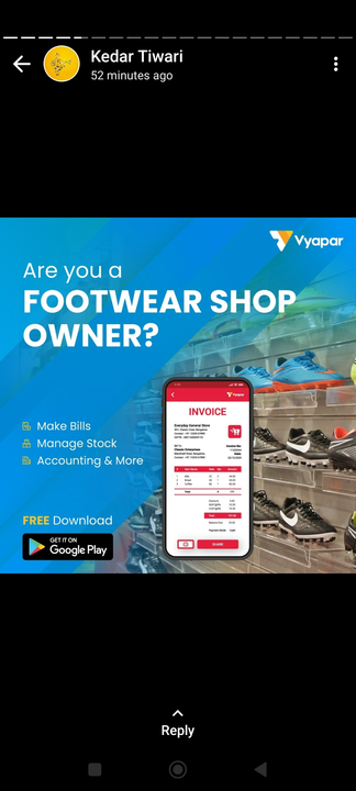 Vyapar app for footwear uploaded by Billing software  on 6/2/2024