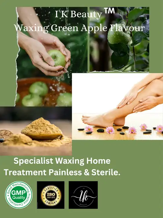 I k beauty waxing powder green apple favour  uploaded by I k beauty on 4/3/2023