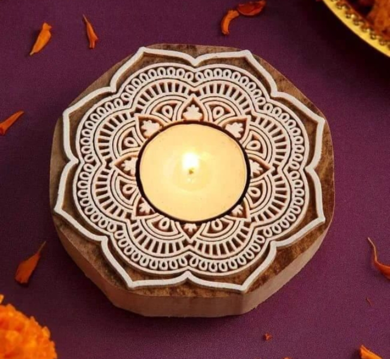 Wooden tea light uploaded by A k wood and handicrafts on 4/3/2023