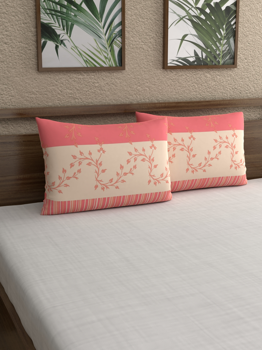 Peach Cotton Pillow Covers uploaded by Esskay International on 4/3/2023