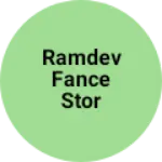 Business logo of Ramdev fance stor