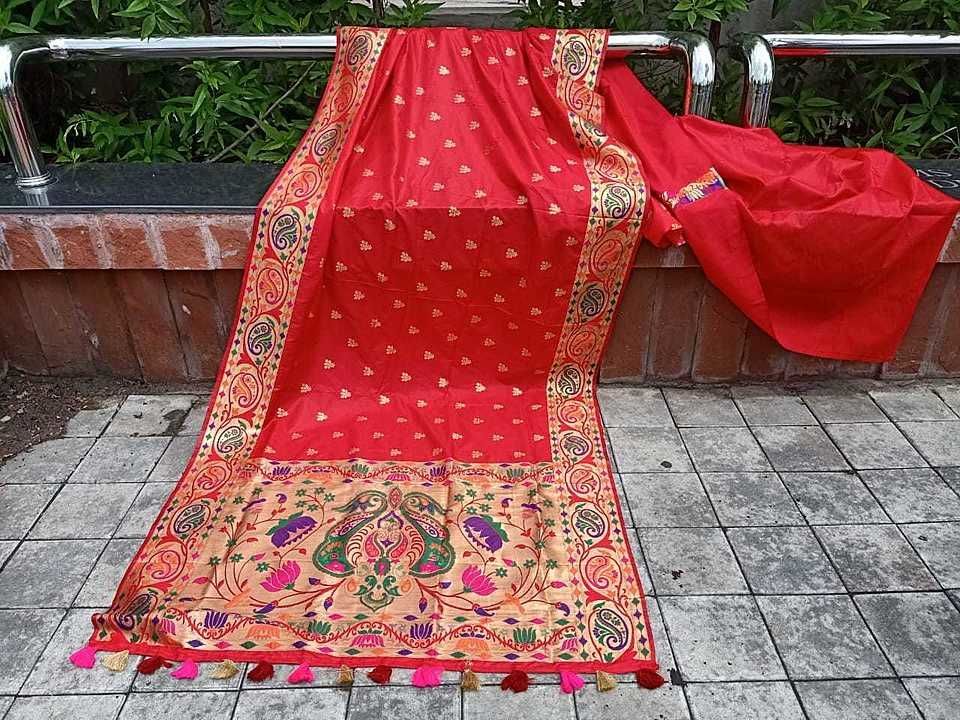 banarasi weaving silk saree uploaded by business on 7/10/2020