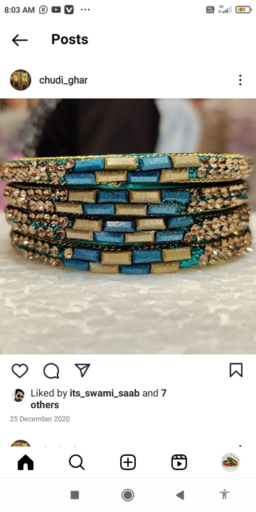 Glass bangles  uploaded by @bangles Naiyar on 4/3/2023