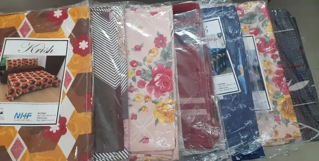 Bedsheet all size starting 380 per psc with two matching pillow covers  uploaded by business on 4/3/2023
