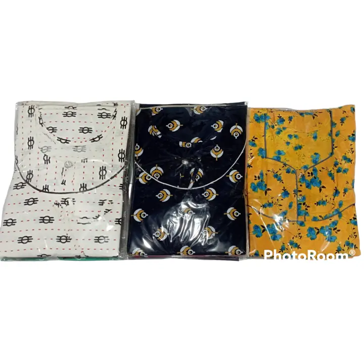Reyon umbrella pattern printed nighty, nightdress uploaded by Shree balaji fabrics on 4/3/2023