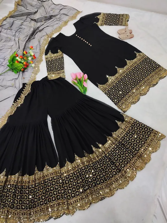 Top plazzo set uploaded by Fatema Fashion on 4/3/2023