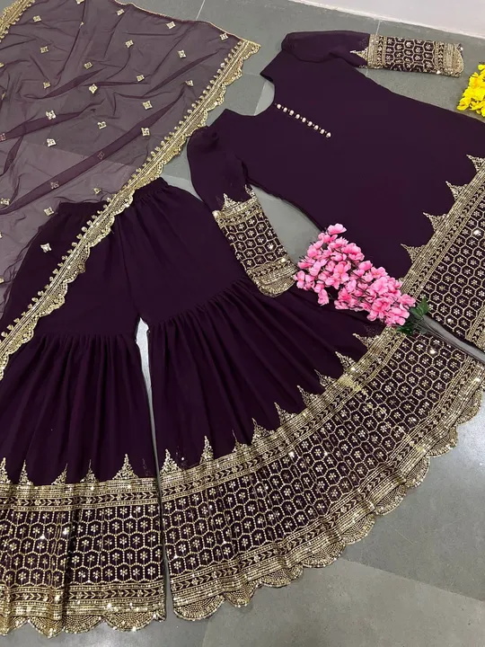 Top plazzo set uploaded by Fatema Fashion on 4/3/2023