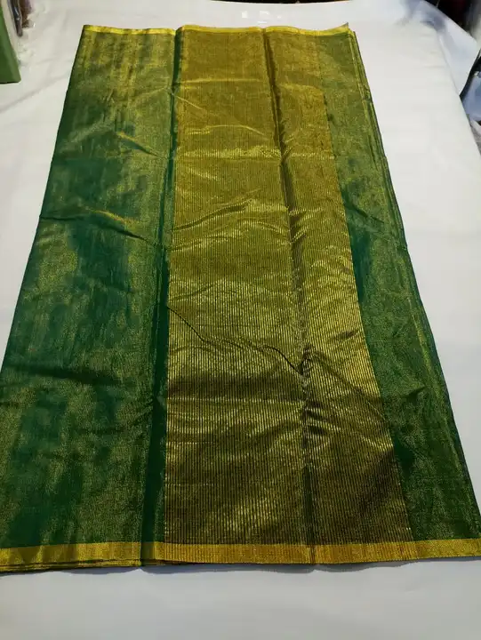fancy plain silk chanderi saree uploaded by Virasat kala chanderi on 4/3/2023