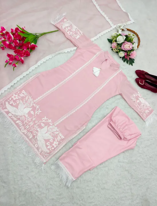 Pink top pant set uploaded by Fatema Fashion on 4/3/2023