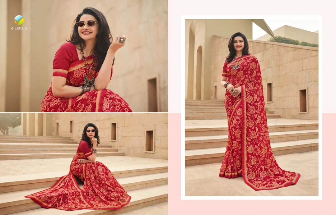 Red sarees  uploaded by Fatema Fashion on 4/3/2023