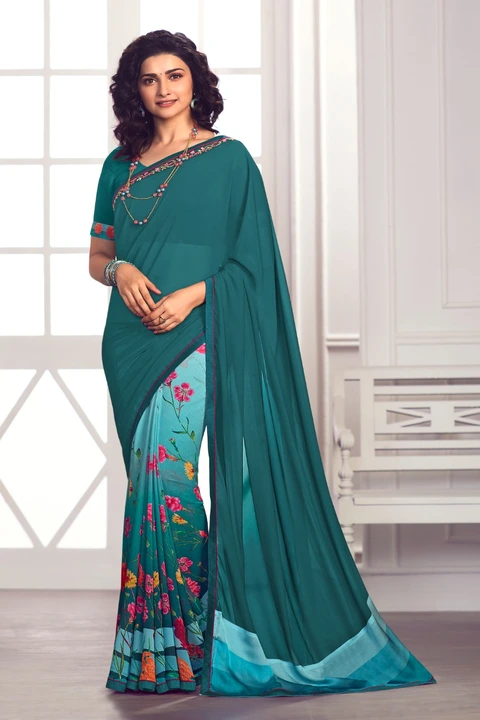 Half and half saree uploaded by Fatema Fashion on 4/3/2023