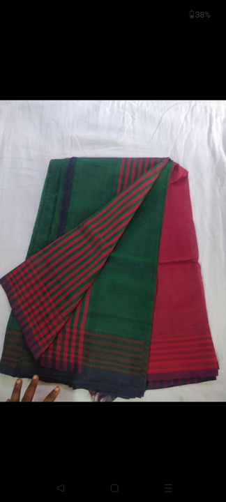 Mangalagiri pure cotton saree uploaded by business on 4/3/2023