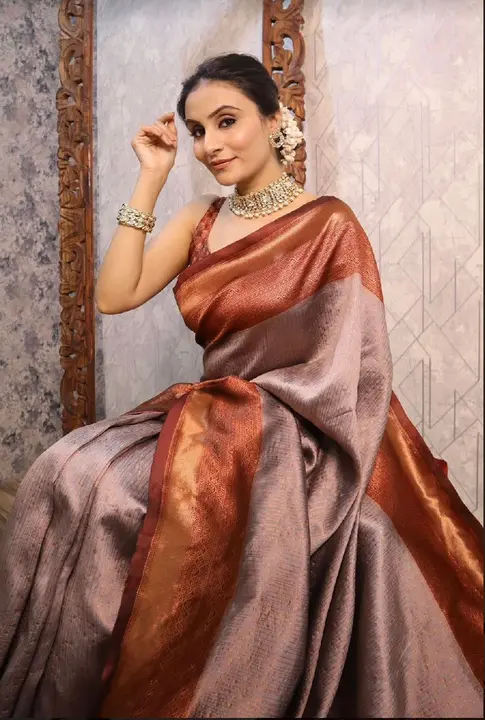 Beautiful saree uploaded by Dhananjay Creations Pvt Ltd. on 4/3/2023