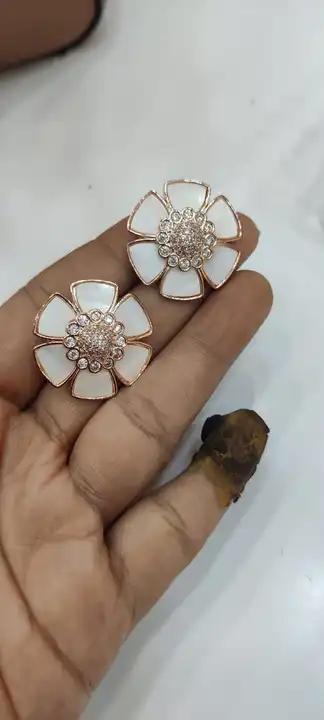 Mother of peal earring stud  uploaded by Sb designs on 4/3/2023