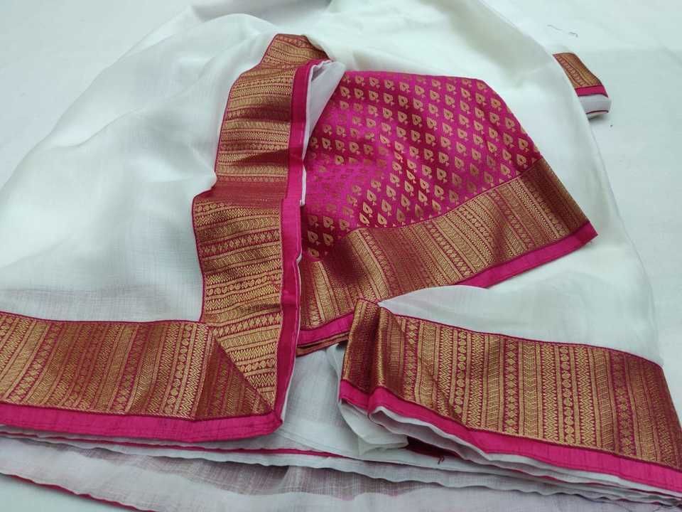 Vishal pure chiffon sarees uploaded by business on 3/2/2021