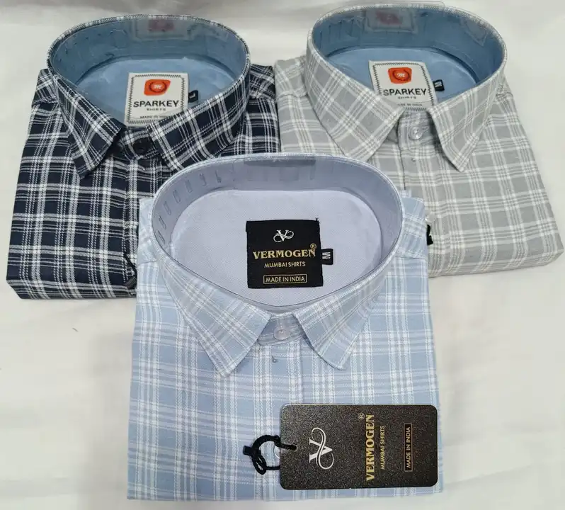 Checks shirts uploaded by MUMBAI SHIRTS  on 4/3/2023