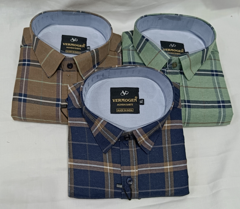 Checks shirts uploaded by MUMBAI SHIRTS  on 4/3/2023