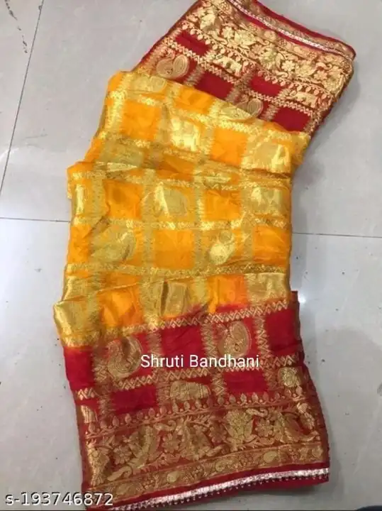 Hand Dyed Silk Saree uploaded by Shruti Bandhani  on 4/3/2023