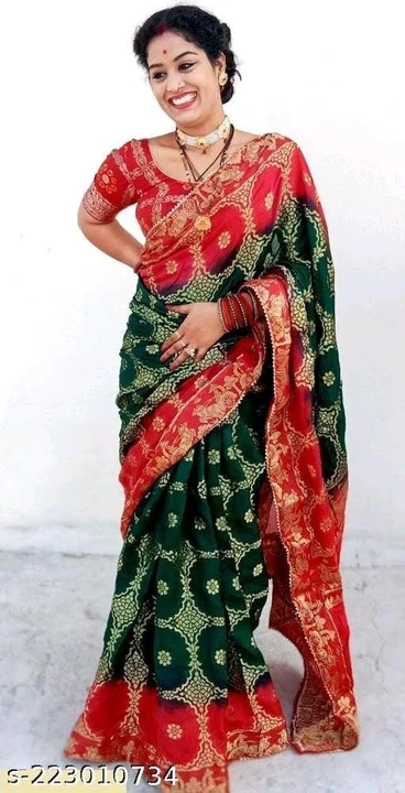 Hand Dyed Silk Saree uploaded by business on 4/3/2023