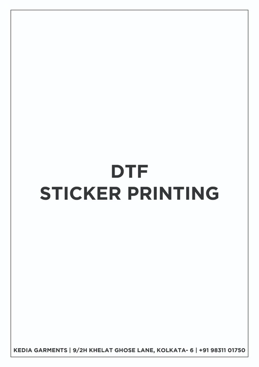Post image If you are in requirement of DTF STICKERS - you can connect with me. I am into DFT sticker printing. Any design you want 👍

9831101750