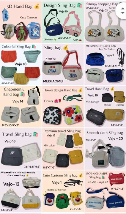 Sling bags  uploaded by Sha kantilal jayantilal on 6/2/2024
