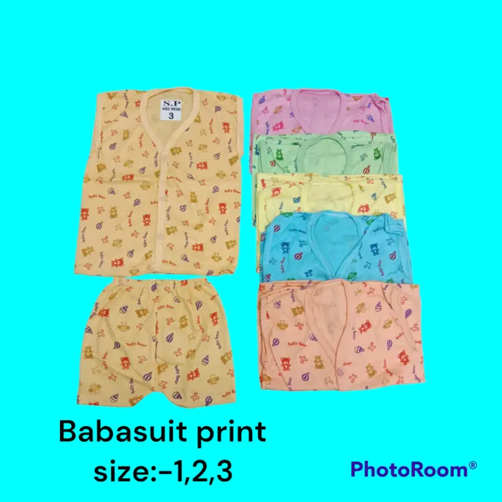 Babasuit print size:1-2-3 moq:-6 dozen  uploaded by Ruhi hosiery on 4/3/2023