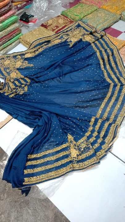 Bridal work stone saree uploaded by business on 3/2/2021