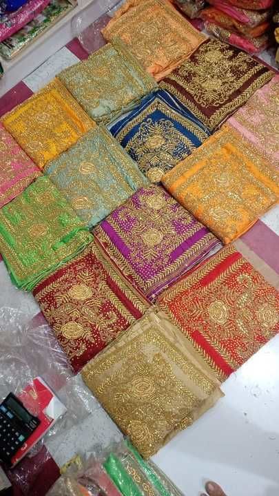 Bridal work stone saree uploaded by Insaf collection on 3/2/2021
