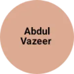 Business logo of Abdul vazeer