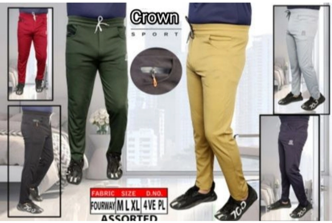 Fourway back pocket ticket pocket track pant  uploaded by Crown sports  on 4/3/2023