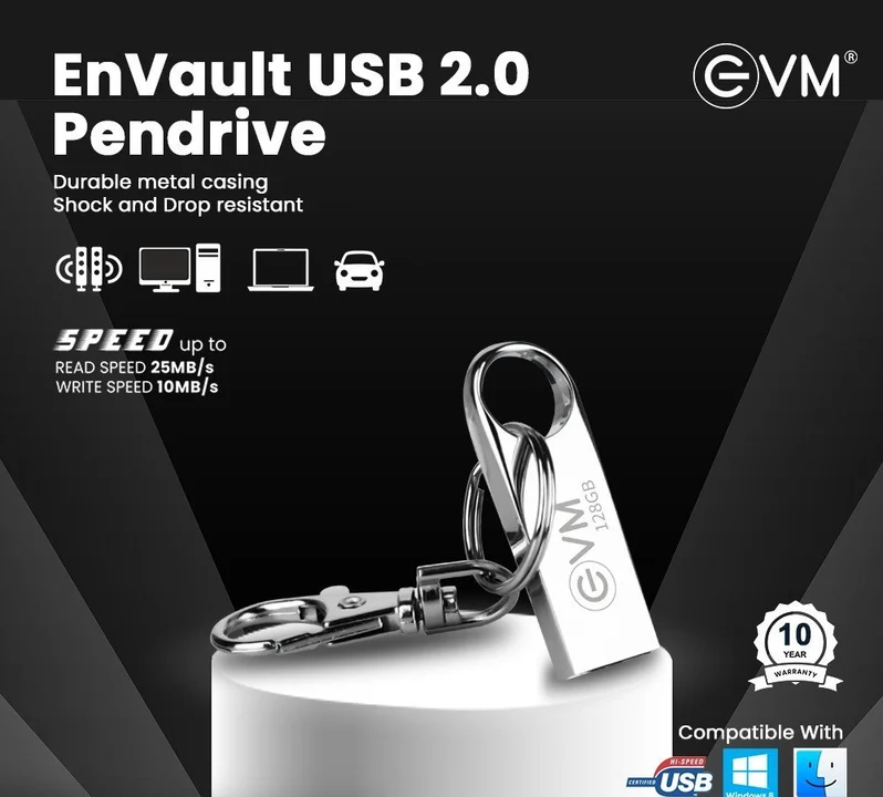 32gb 2.0 pendrive EnVault 10 year brand warranty  uploaded by Punjab Electronics  on 4/3/2023