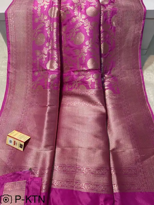 Exclusive Banarasi katan silk saree with Silkmark Certified  uploaded by M S fabrics on 4/3/2023