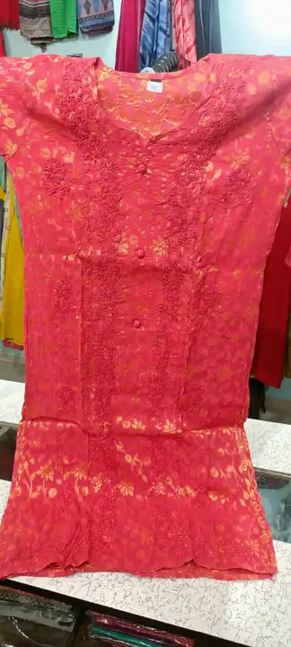 Cotton luchnawi kurti  uploaded by Arshiya fashion Ledis suit on 4/3/2023