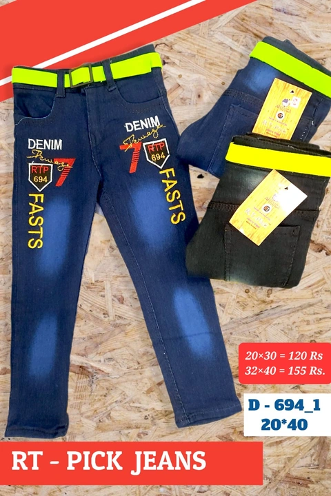 KIDS JEANS (20×40) uploaded by RISHABH TRADERS on 4/3/2023