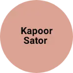 Business logo of Kapoor sator