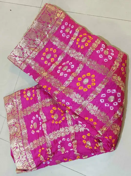 Bandni banarshi gadchola saree  uploaded by Gotapatti manufacturer on 4/3/2023