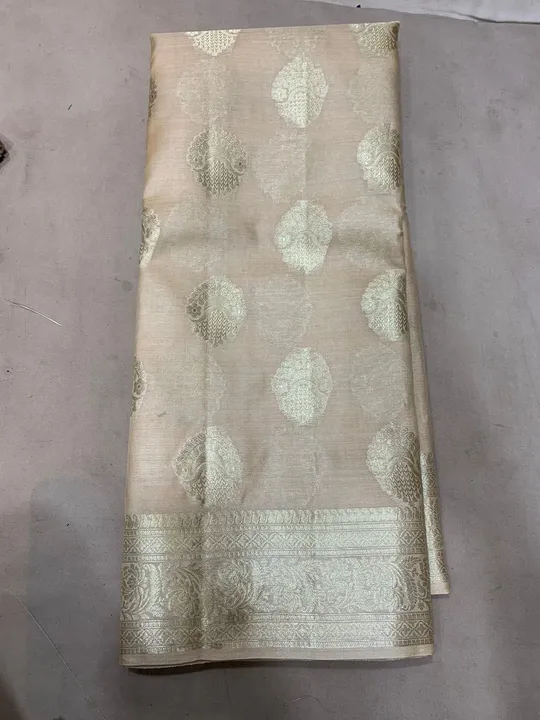 Pure tusser silk zala work saree uploaded by Shree nagpur handloom factory on 4/4/2023