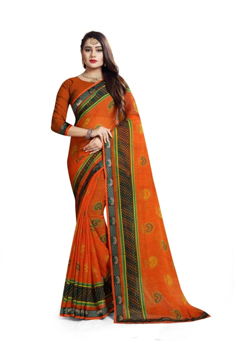 Chhifone fab printed sarees by ASHDA  uploaded by Ashda Fashion on 4/4/2023