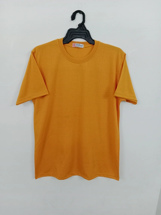 Plain half sleeve t-shirt, sizes m l xl, fabric cotton  uploaded by Jagtar knitwears on 4/4/2023