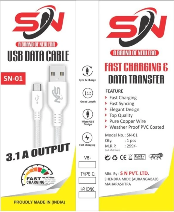 S N usb data cable   uploaded by S N MOBILE ACCESSORIES on 4/4/2023