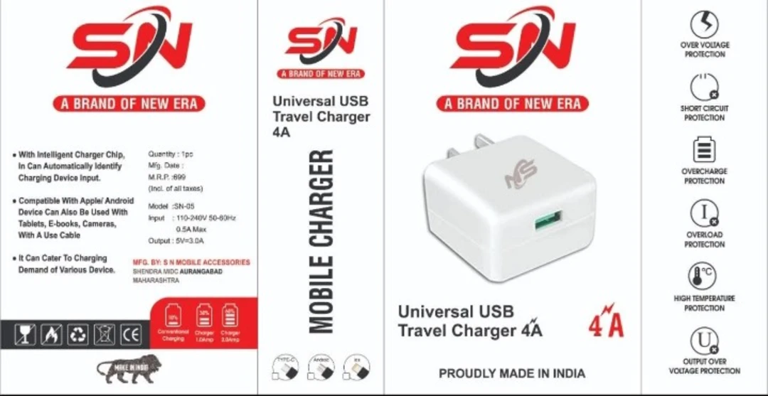 S N USB CHARGER  uploaded by S N MOBILE ACCESSORIES on 4/4/2023